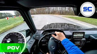 Mercedes G500 5.5 V8 2014 285Kw 388Hp POV Test Drive on ROAD