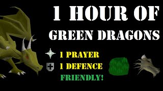 1 Hour of Green Dragons as a Pure (78 Ranged) - OSRS