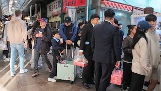 인천 최고의 핫플레이스 ^신포시장 맛집^ 줄서기 먹거리 시민 관광객들로 가득찬 시장골목길 워킹투어