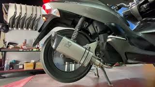 PCX150 (Akra triangle 390mm) Muffler only