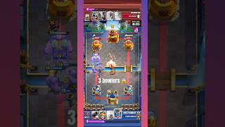 He thought he can stop 3 BOWLERS! 😂 #clashroyale #shorts