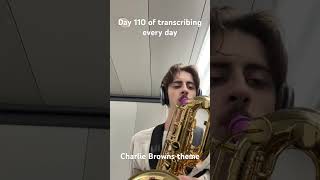 Day 110 of my daily transcribing challenge and I decided to transcribe Charlie Browns theme