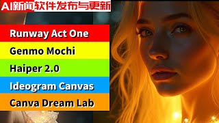 【AI】AI生成图像和视频重大更新！Runway、Genmo等五大AI工具新功能揭秘