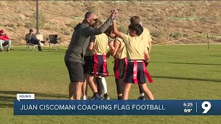 LISTEN IN: Juan Ciscomani coaching flag football