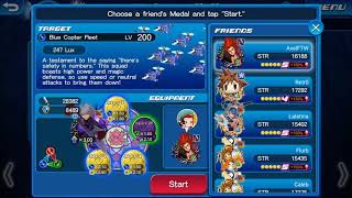 Kingdom Hearts Union Cross challenge, MoG mat quest, one medal allowed, no nova