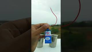 electrical conductivity with water and salt water #shorts