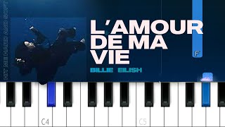 Billie Eilish - L’AMOUR DE MA VIE | Piano Tutorial