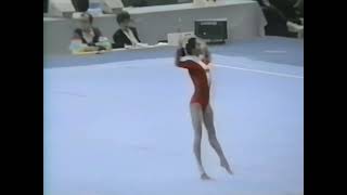 [HQp60] Choe Gyong Hui (PRK) Floor Team Optionals 1989 World Championships