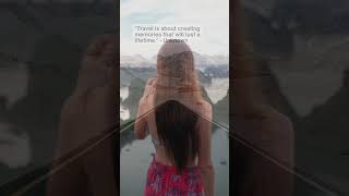 The Power of Travel Pt.3: Emotional Travel Quotes Motivation - Reisen Urlaub #shorts