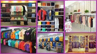 Cloth shop interior design.Cloth shop rack design.Cloth shop decoration idea. Cloth shop display.