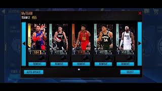 Playing NBA 2k mobile