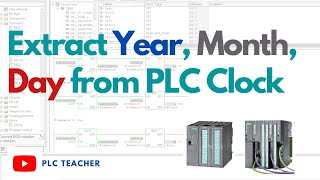 Extract Year, Month, Day from Clock Time in Siemens S7 300 PLC