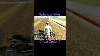 Black Splendor Cheat Code | Indian bike driving 3d game New Update #igsgamer #shorts #shortsfeed