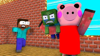 Monster School : RESCUE BABY ZOMBIE FROM PIGGY CHALLENGE - Minecraft Animation