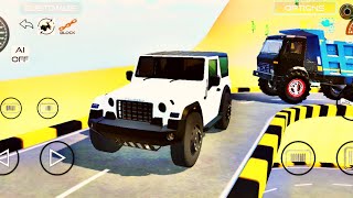 drive JCB and unloading stone from dumper truck in game 🔥 jcb #truck​