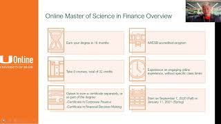 Virtual Information Session: Online Master of Science in Finance