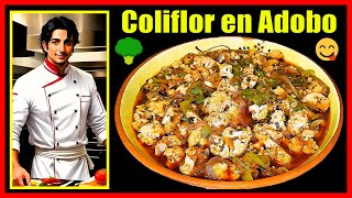 ✅ Coliflor con Verduras en Adobo // Receta Vegana 🥦🍅😋