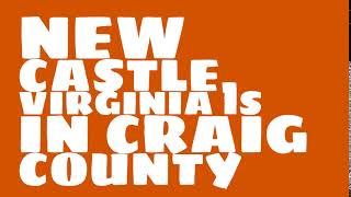 What county is New Castle, Virginia in?