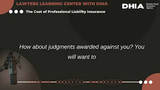 DHIA Podcast (S03:E08) The Cost of Professional Liability Insurance