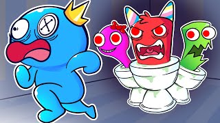 RAINBOW FRIENDS and GARTEN of BANBAN Become SKIBIDI TOILET?! Rainbow Friends 2 Animation