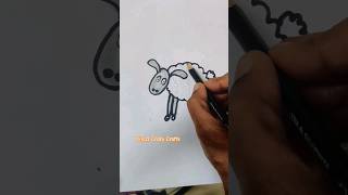 how to draw sheep easy #art #drawing #easydrawing #drawingcartoons2