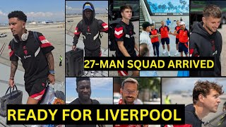 Rashford,Amad,Sancho,Yoro| Man United 27-Man squad Finally ARRIVED NORTH CAROLINA for Liverpool