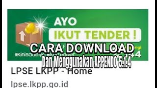 CARA DOWNLOAD DAN MENGGUNAKAN APPENDO  5 1 4