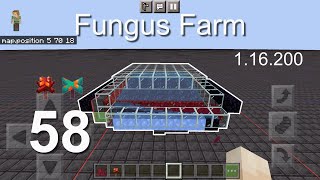 Minecraft Bedrock Tutorials(58) - How to build a Fungus Farm (1.16.200)