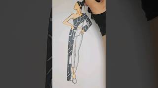 Fashion illustration tutorial #speeddrawing