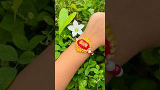 Easy Rakhi Making At Home 🏠 / Rakhi New Design / New Rakhi Idea #shorts #rakhi #rakhiidea #newrakhi