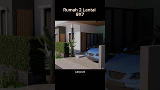 2 lantai 9x7 #rumah #shorts