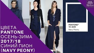 МОДНЫЕ ЦВЕТА PANTONE СЕЗОНА ОСЕНЬ-ЗИМА 2017-2018 СИНИЙ ПИОН (NAVY PEONY)