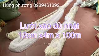 Lưới thả xào - Lưới dù đánh xào trên mặt nước - Zalo 0989461892