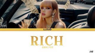 LISA -RICH (LYRICS) [VIP Album] | (Eng/Thai) | LLOUD | LALISA MANOBAL