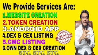 We Provide All Services Related Crypto💸| Token Creation To Listing, Website Designing Etc.Etc.