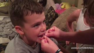 Mom Yanks Caiden's Tooth Out