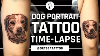 PORTRAIT TATTOO TIME-LAPSE #017 | DOG