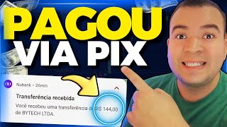 SITE PAGOU $144 REAIS VIA PIX EM 10 SEGUNDOS! GANHE A CADA 24 HORAS I Como ganhar dinheiro