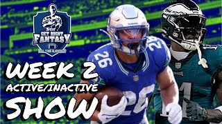 Week 2 Sunday Morning Active/Inactive MUST Start or Sit Advice | *Live* Q&A