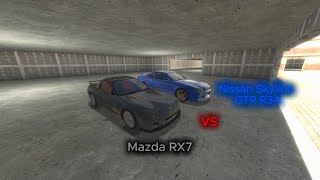 GARRY'S MOD: MAZDA RX7 VS NISSAN SKYLINE GTR R34 (KTÓRY LEPSZY)