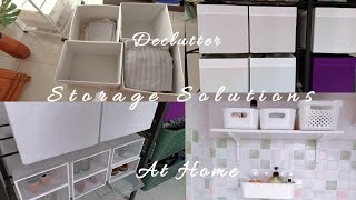 STORAGE SOLUTIONS AND DECLUTTER ACTIVITY AT HOME