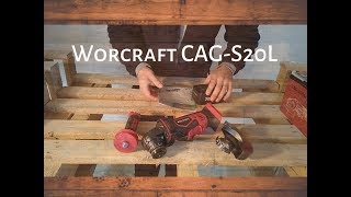 Worcraft CAG-S20Li - Aku uhlova bruska - UNBOXING - SK