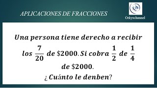 APLICACIONES DE FRACCIONES