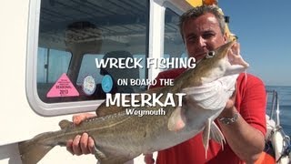 Weymouth Dorset UK wreck sea fishing onboard the angling charter boat The MeerKat