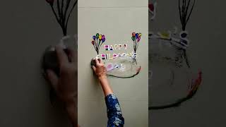 Reverse rangoli#shorts#ytshorts#rangoli|Please subscribe@suneethasrangoliandcreations