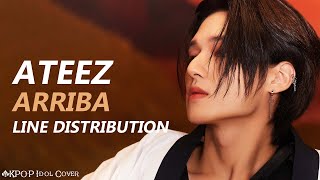 ATEEZ - ARRIBA | Line Distribution (Color Coded)