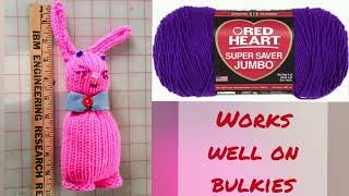 Bulky Bunny: Wascally Wabbit version 2 for bulky and mid-gauge knitting machines