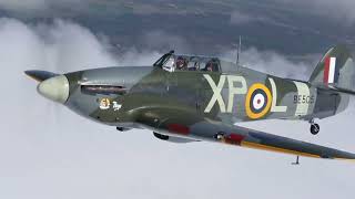 100 year old WWII Hurricane & Typhoon veteran takes to the air in world's only two-seat Hurricane