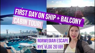 NORWEGIAN ESCAPE CRUISE VLOG! | Day 1 (New Years)