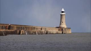 The waves came crashing down at Tynemouth pier - photoshoot